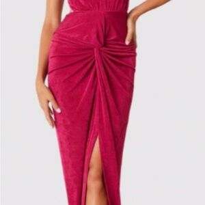 Elegant Magenta Women's Dress